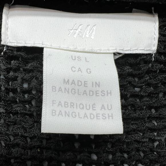 H&M Long Length Tunic Sweater Womens Large Casual Workwear Mob Wife Contemporary - Picture 2 of 11